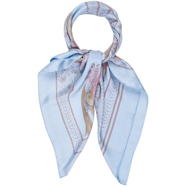 Hermes Scarf Blue